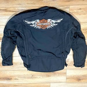 Joe Rocket Motorcycle Jacket w/Harley Davidson Patches XL
